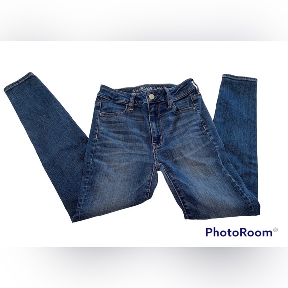 American Eagle Super High Rise jeggings . Super stretch . Excellent condition 0 - Picture 2 of 7